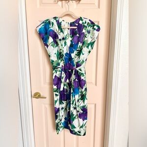 Purple and blue floral Michelle stuart dress